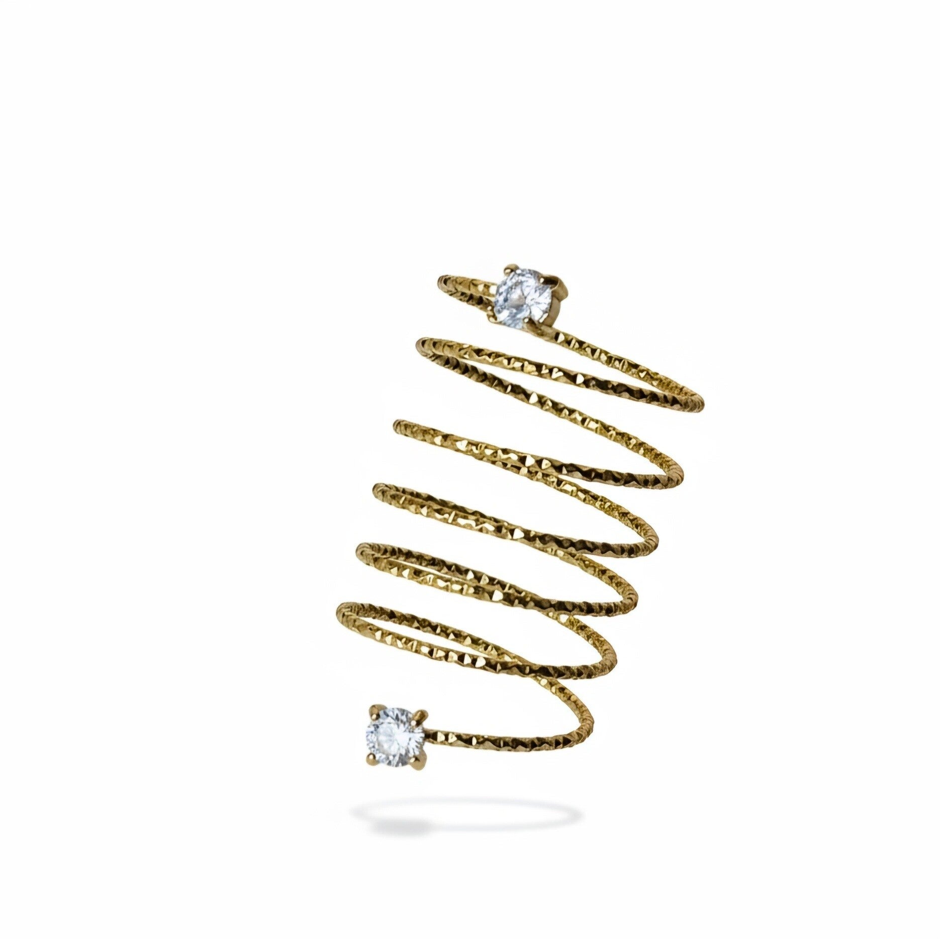 ✨ Bague tournante en acier inoxydable doré ✨