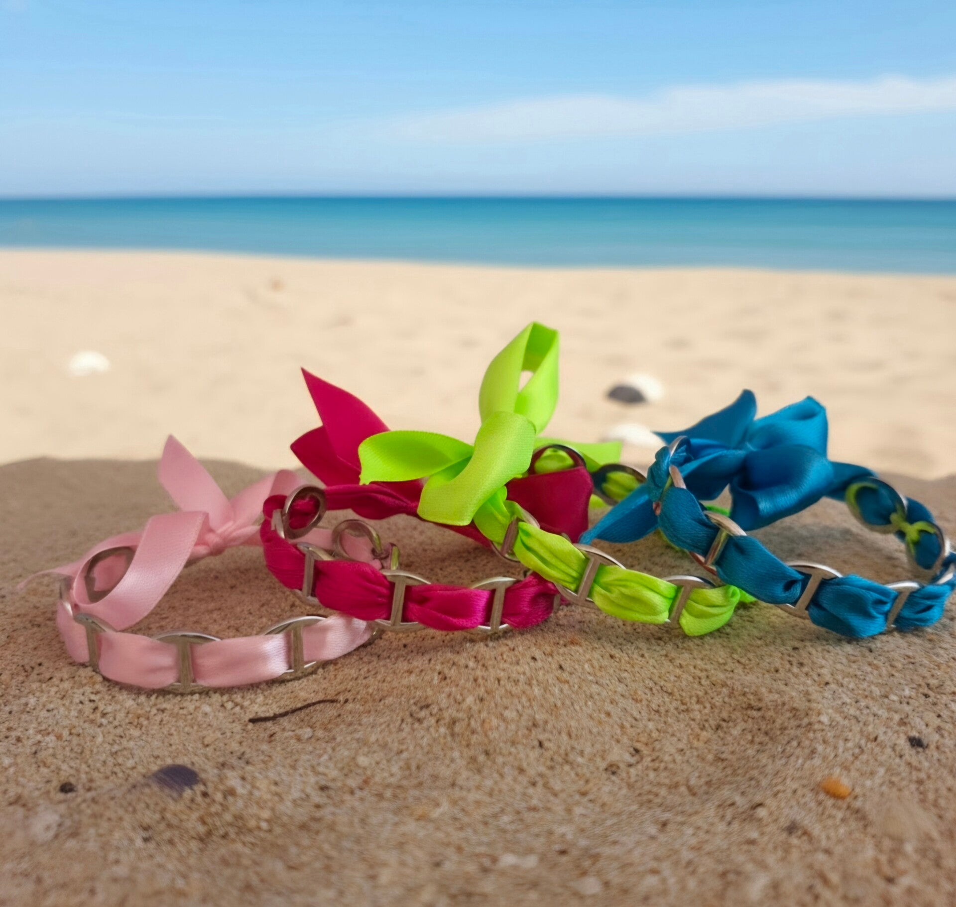 🌈Jonc Marine Color Chic Argenté ✨️