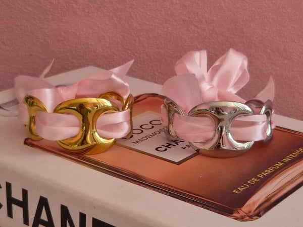 ✨️Jonc Graine de Café Élégance & Foulard Rose – La nouveauté coup de cœur ! ✨