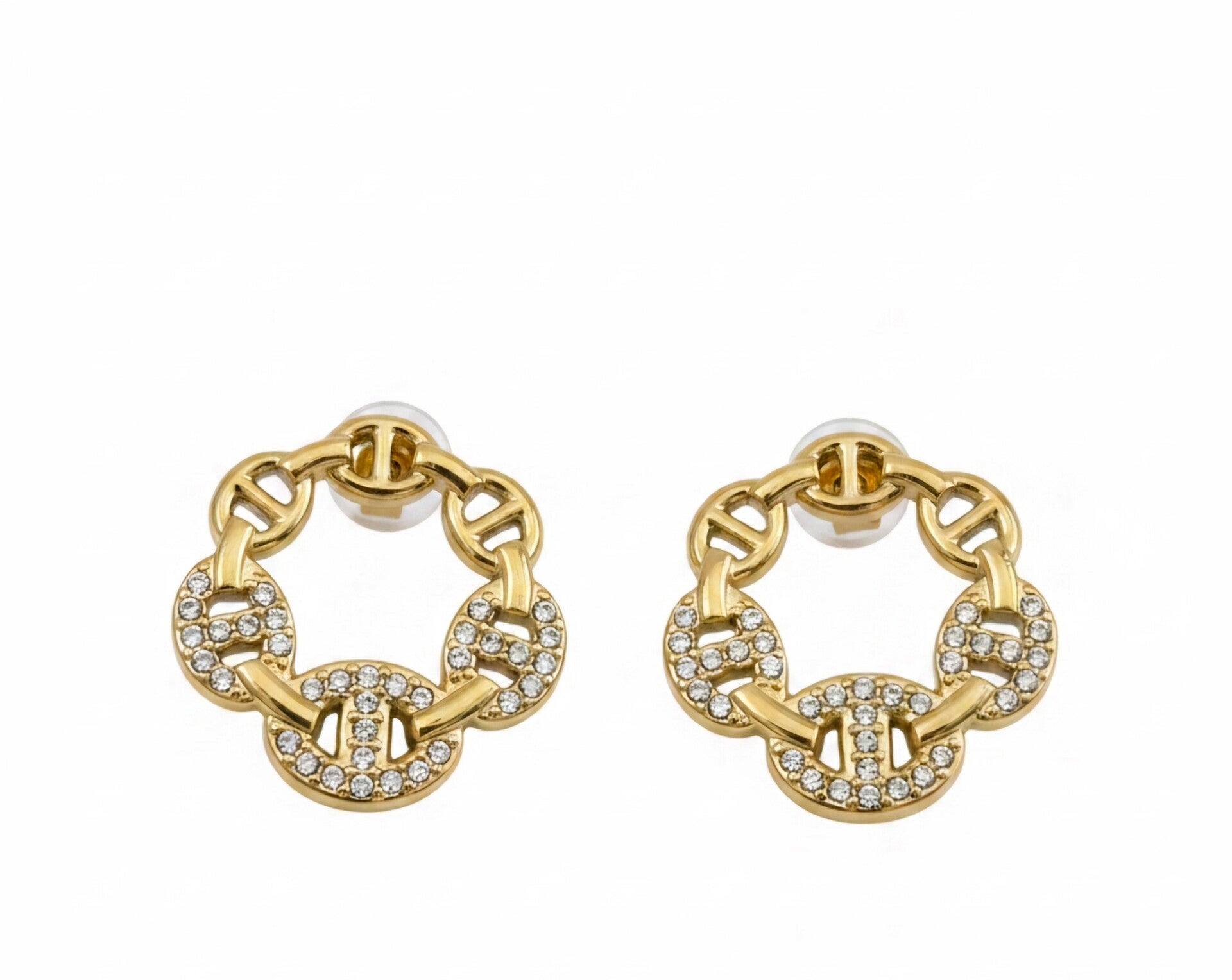 ✨ Boucles d’oreilles Rondes Maille Marine – Nouvelle Collection ✨  Découvrez cette nouveauté