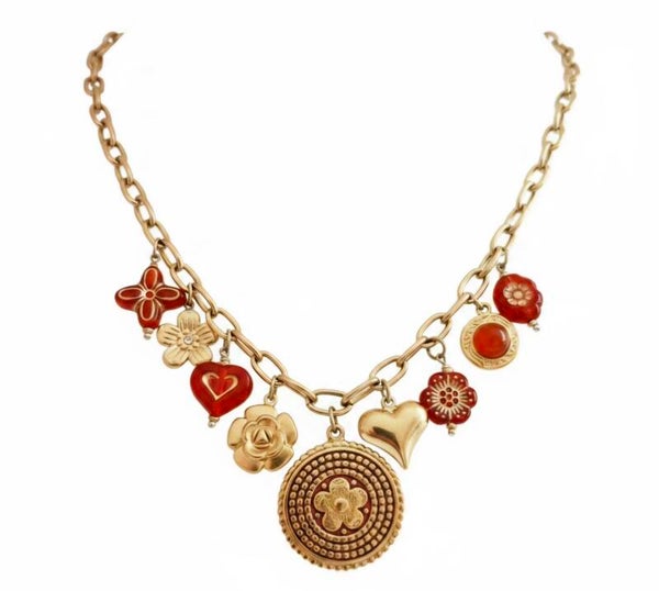 ✨️Nouveautés " collier maxi breloques " doré✨️