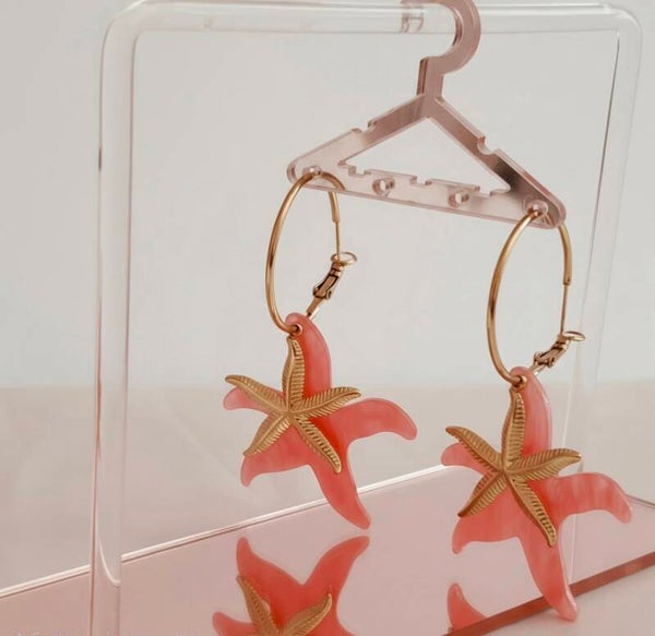 « Boucles d’Oreilles Créoles Étoiles Superposées »