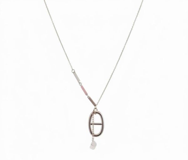 ✨️Collier  " Morgan " en Y argenté✨️
