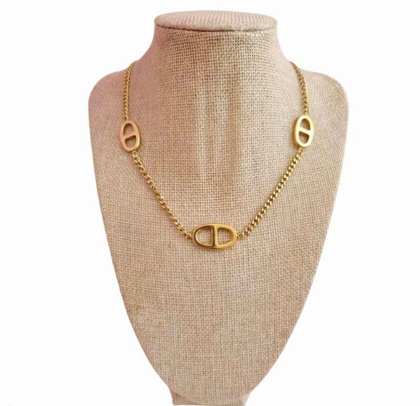 ✨️Collier court doré – Marine✨️