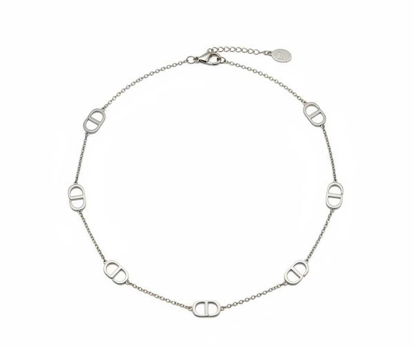 ✨️ Collier  " Maelle "  5 Maille marine ✨️