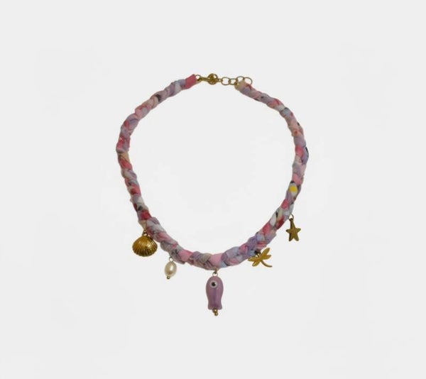 Superbe collier foulard tressé – Nouvelle collection 🌊