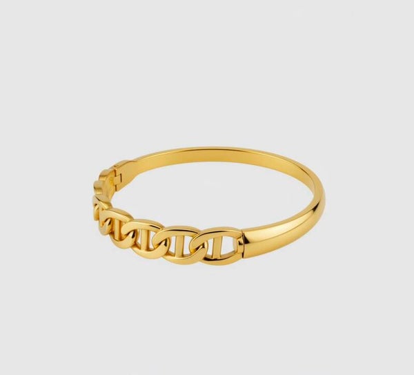 ✨️Bracelet jonc Maille marine fermer " MONA "✨️