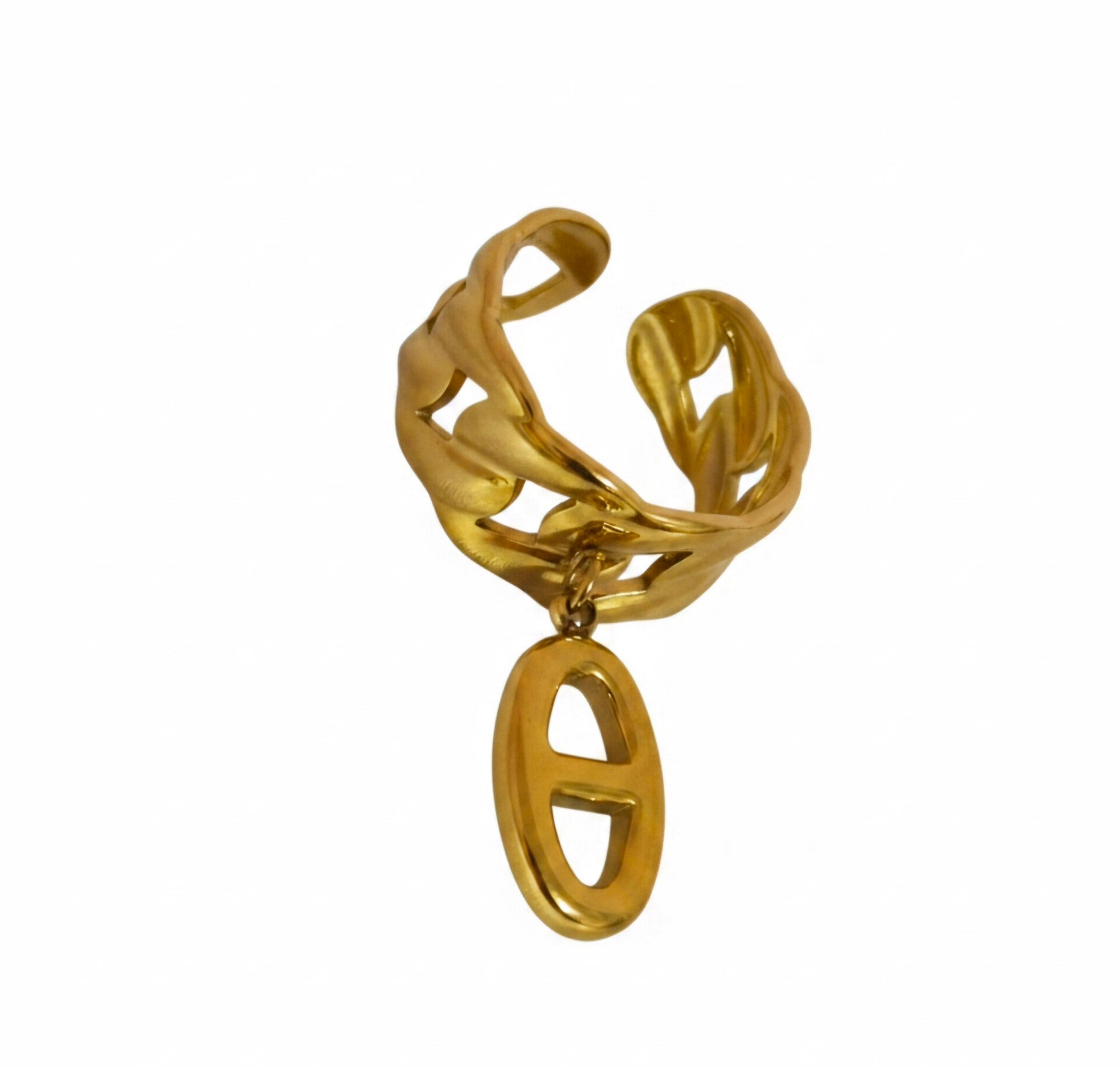 ✨ Bague Dorée Maille Marine – La touche tendance ⚓💛