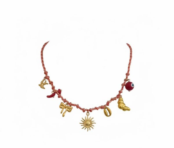 ❤️☀️ Collier "Solea" – Le porte-bonheur de l'été ✨🐚