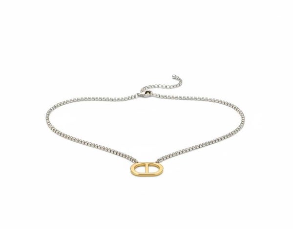 Duo Collier & Bracelet Strass – Symbole DD – Collection ELEGANCE