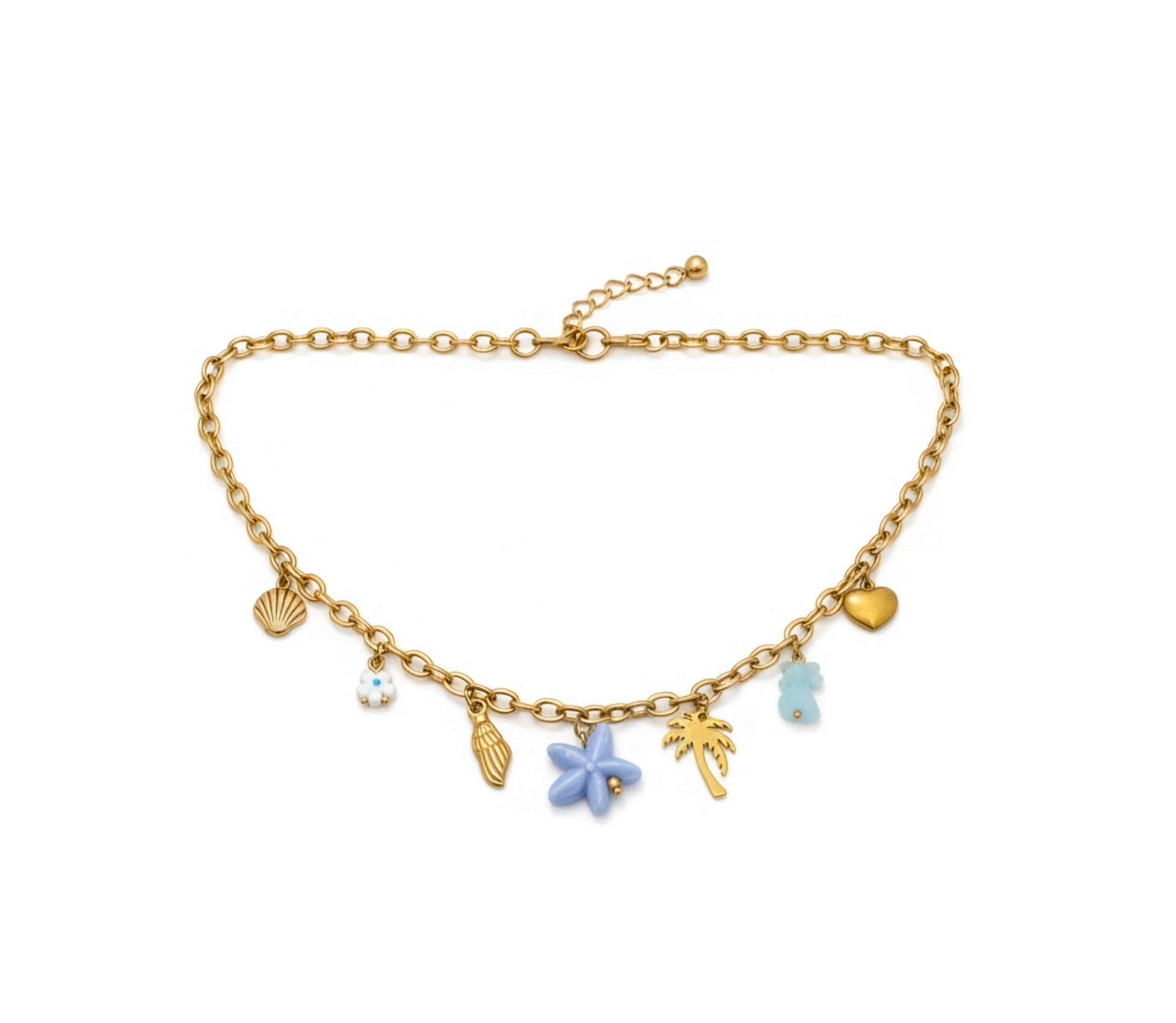 ✨ Magnifique collier  PALMIER chaîne dorée ✨