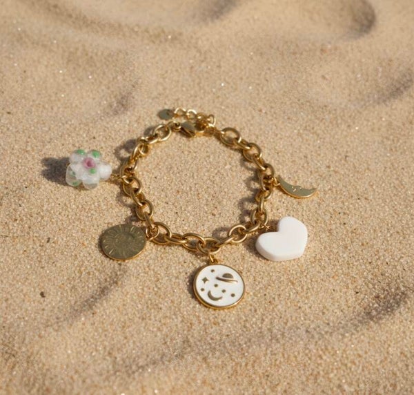 ✨ Bracelet "Lune & Soleil" — Élégance céleste et romantique