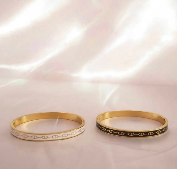 ✨️Jonc doré Maille marine✨️