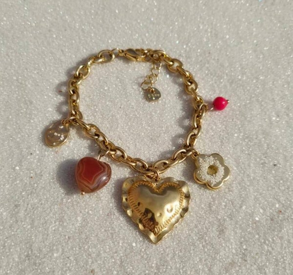 💖 Bracelet Maximaliste "Cœur Audacieux"