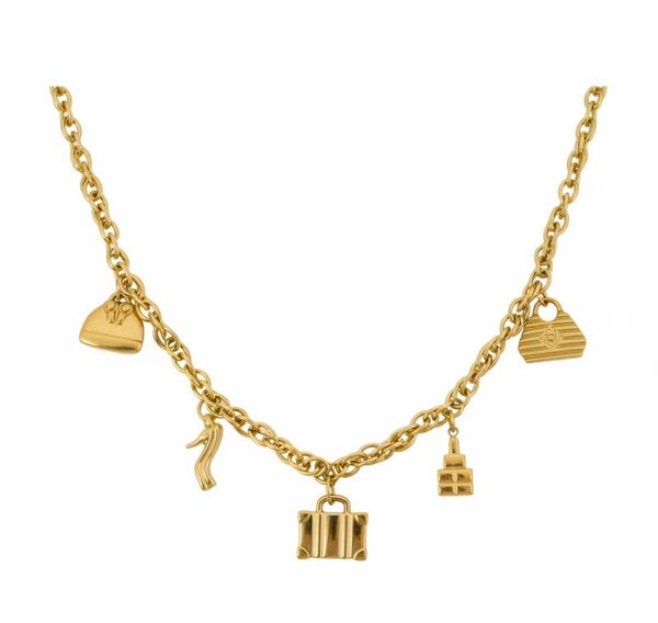 Duo collier & bracelet doré – Chic voyage