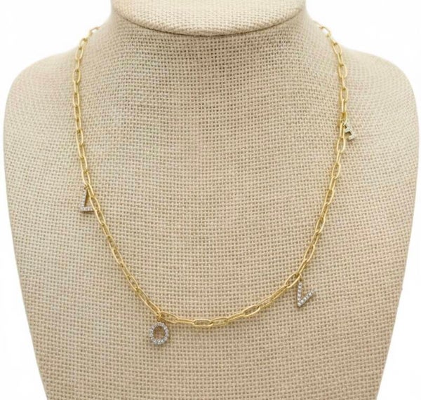 ✨️Collier LOVE en Strass ✨️