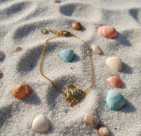 🐟✨ Bracelet doré Océane ✨🐬