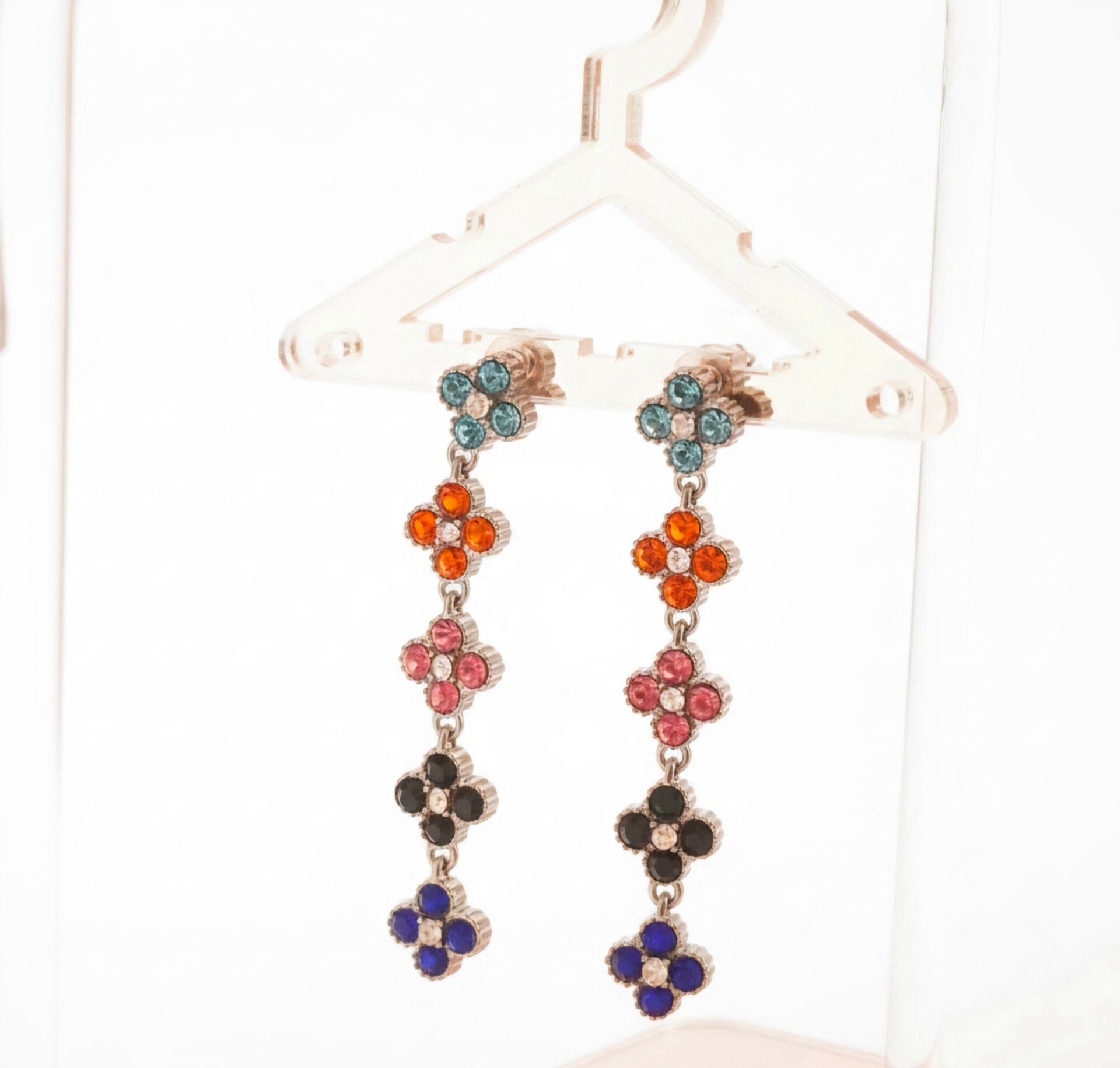✨ Boucles d’oreilles princesse – Fleuries & Étincelantes ✨