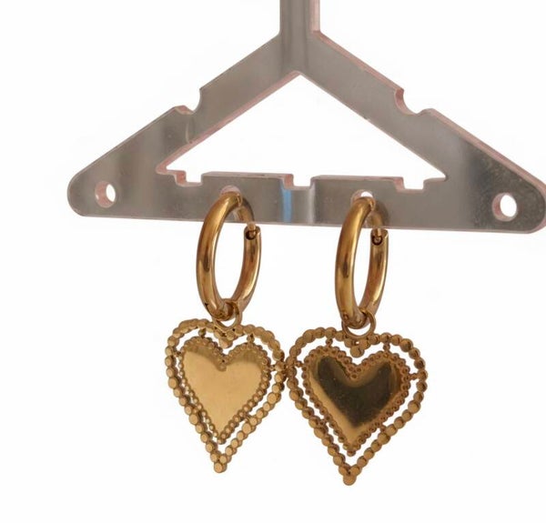 ✨ Cœurs dorés miroir – Élégance et charme à petit prix ! ✨