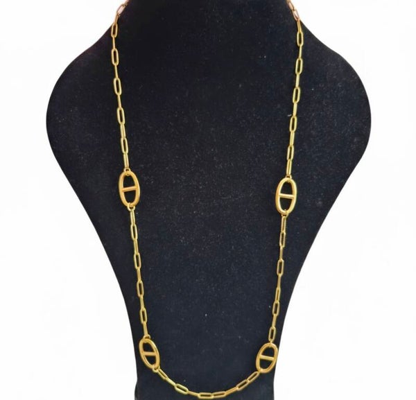 ✨️ Sautoir 4 maille marine doré ✨️