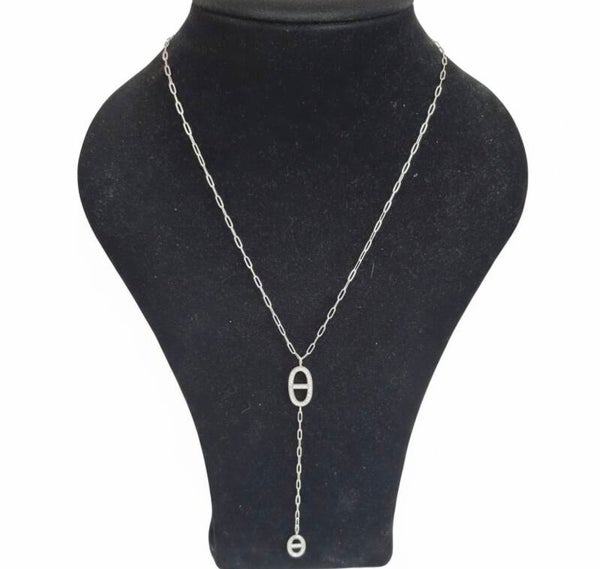✨️ Sautoir Y Leandra 2 maille marine✨️