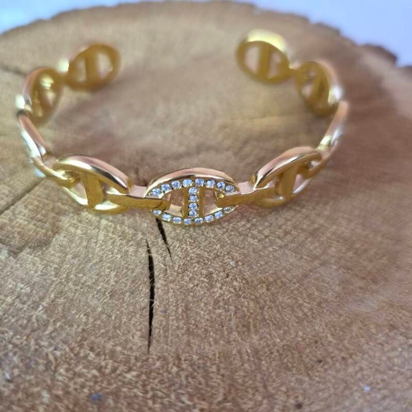 ✨️ Jonc maille marine strass✨️