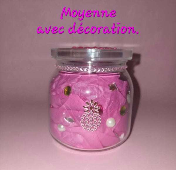 ✨️  Jarre Moyenne avec décoration Rose✨️