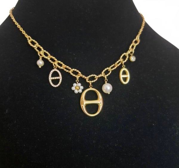 Collier  ou Bracelet Cassia maille marine