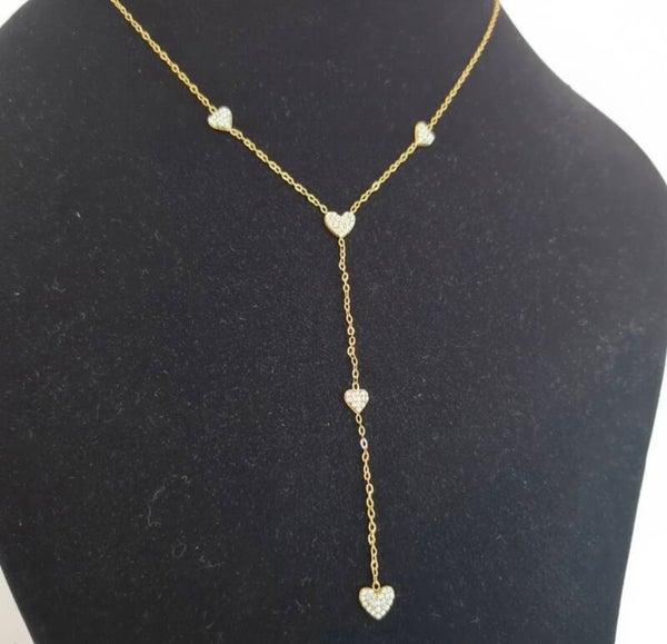 ✨️ Collier Y Coeur strass✨️
