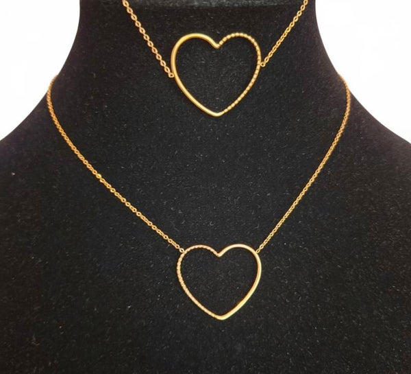 ✨️ Duo collier / Bracelet Coeur✨️