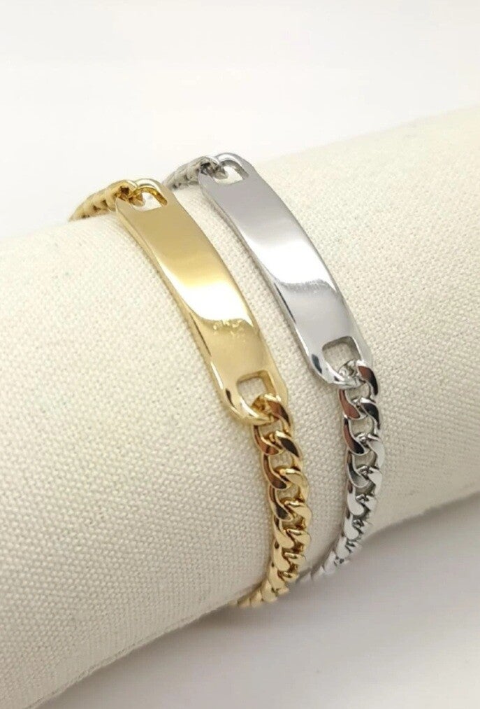 ✨ Bracelet Maille Gourmette – Doré & Argenté ✨