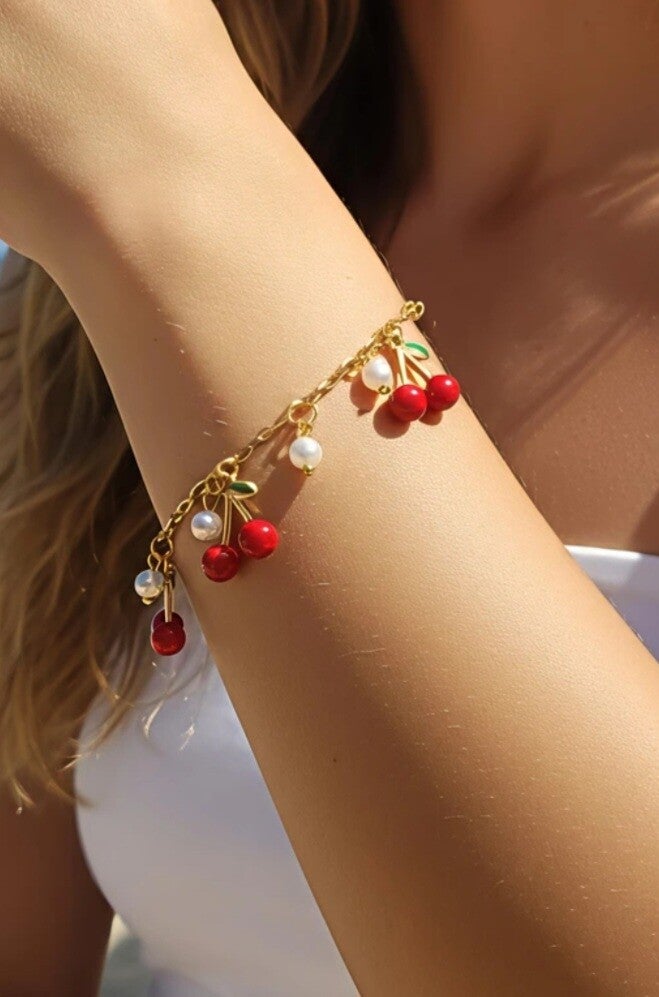 Bracelet cerise