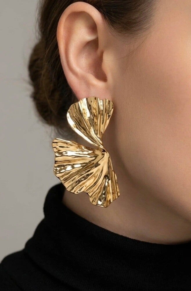 🌴 Boucles Palmier – Esprit Été Doré & Argenté 🌴