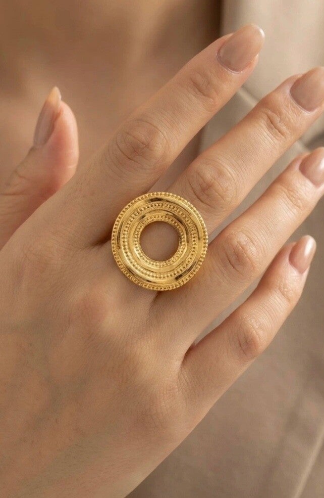 Bague XL Ouverte – Audace Dorée & Argentée 💍