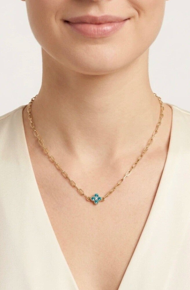 ✨ NOUVEAUTÉ – Collier Princesse Fleur Zircon ✨