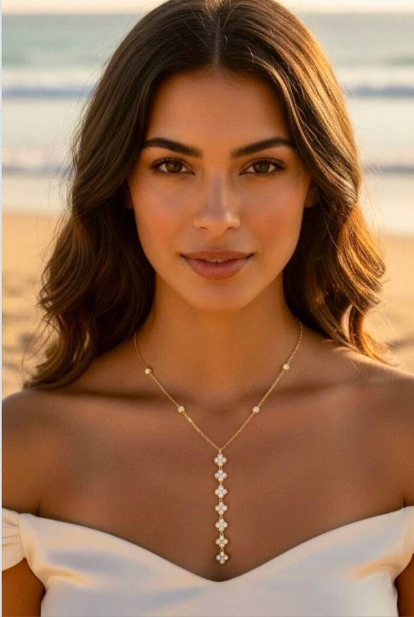✨👑 NOUVEAUTÉ – Collier Princesse Y Fleurie en Strass 👑✨