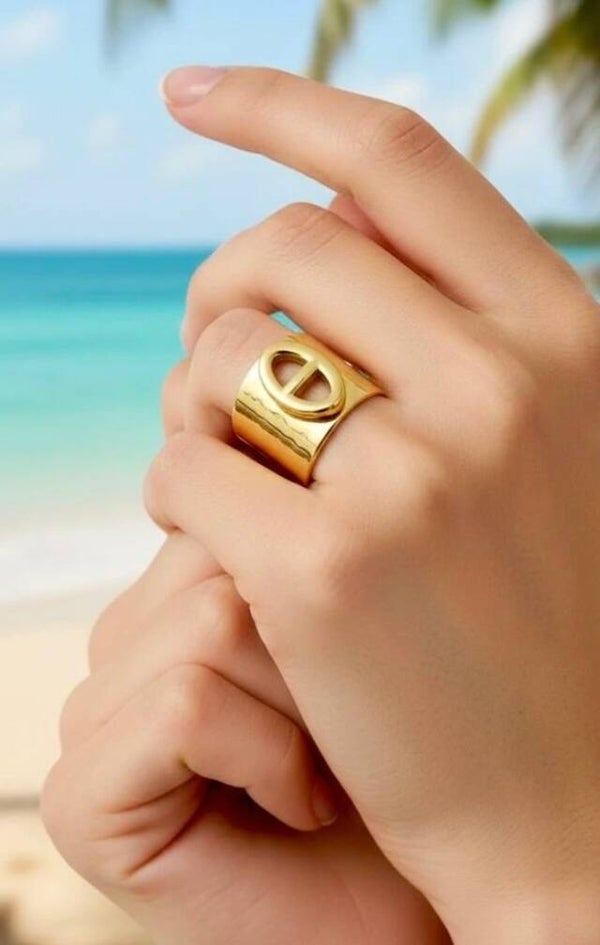 ✨ Nouvelle bague large maille marine ✨