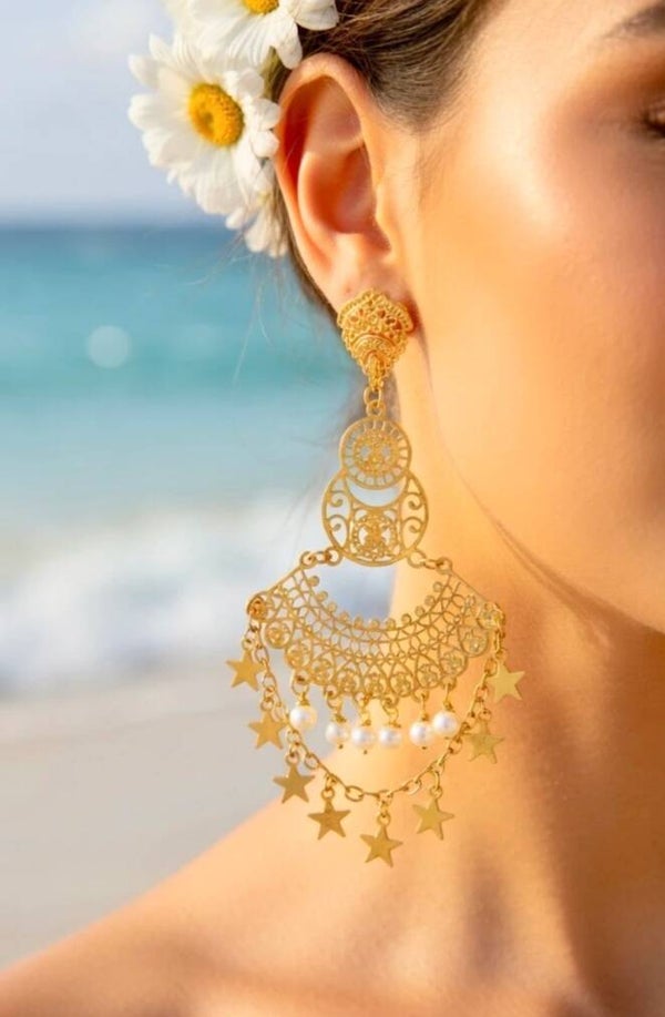 ✨ Boucles d’oreilles bohème pendantes ✨
