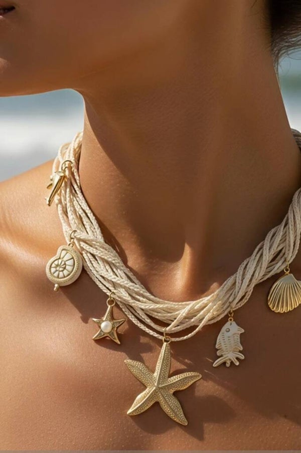 ✨🌊 Collier Maxi Cordon – Esprit Été 🌊✨