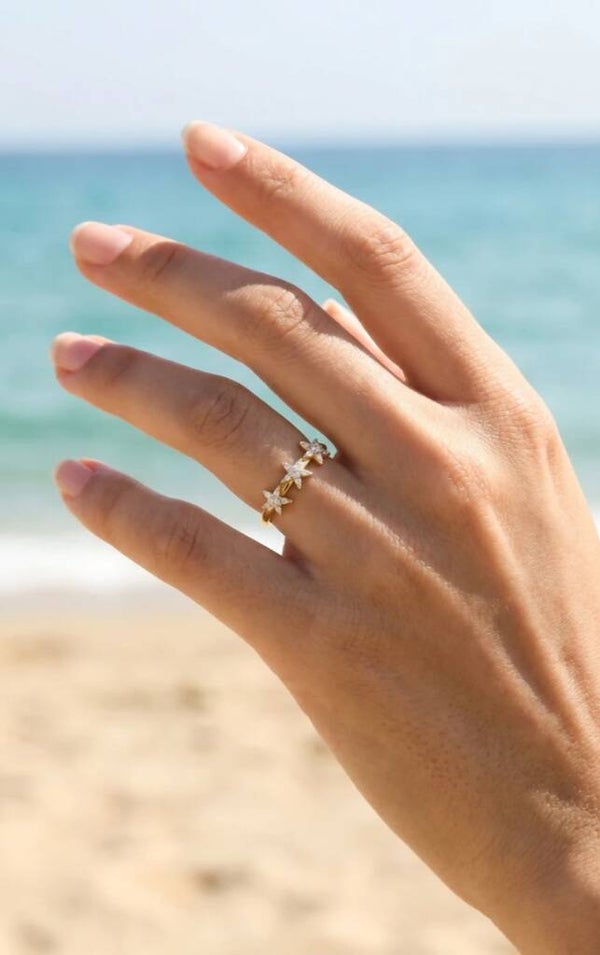 ✨️Bague étoile de mer strass✨️