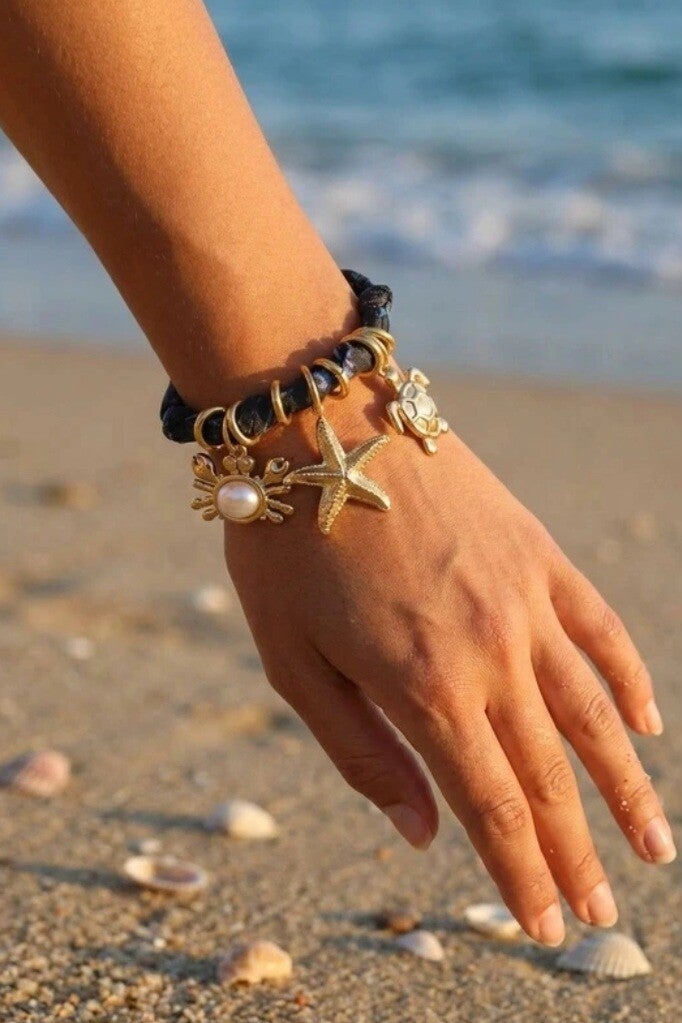 ✨ Nouveauté été : le bracelet foulard thème mer ✨