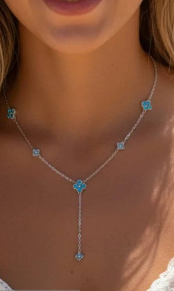 ✨ Collier Y Tressé Argenté – Élégance & Originalité 💎