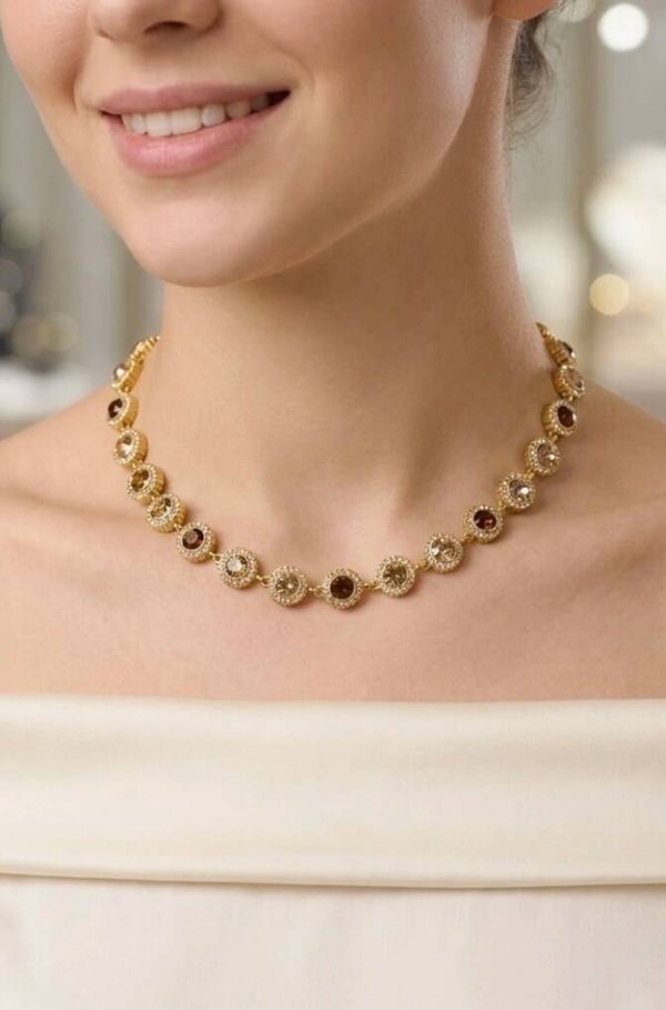 ✨️ Collier strass rond princesse ✨️