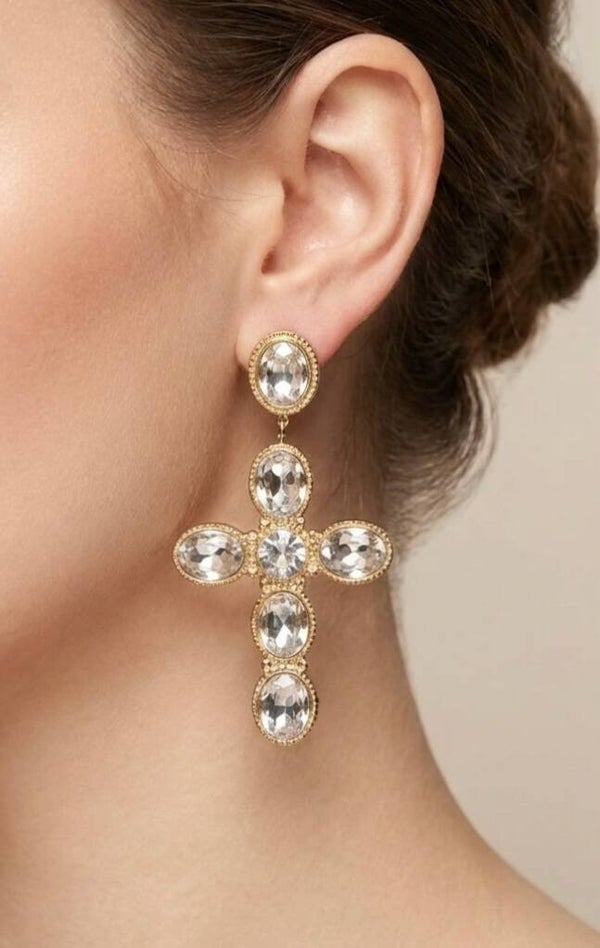 ✨️ Boucles d'oreilles XL chrétienne ✨️