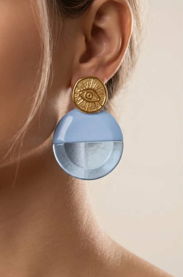 ✨️ Boucles d’oreilles Vintage resine ✨️