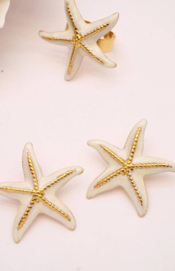 ✨️ Duo boucle d'oreille + bague étoile de mer✨️