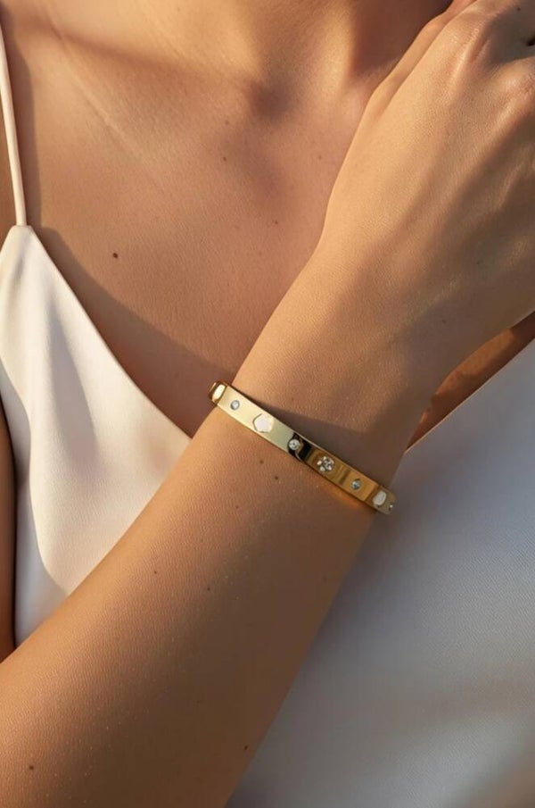 ✨️ Bracelet jonc Trèfle ✨️