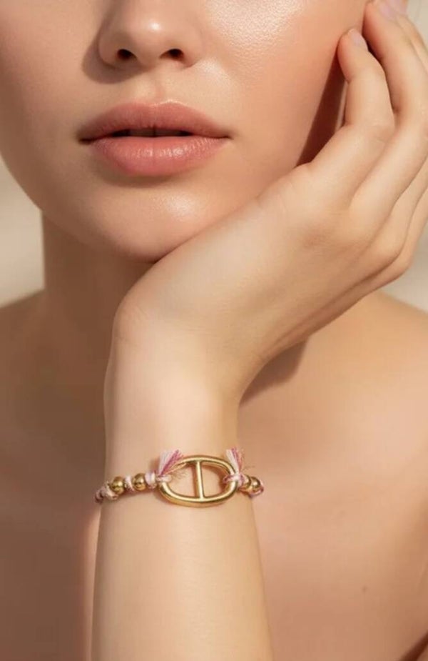 ✨️ bracelets maille marine  cordon✨️