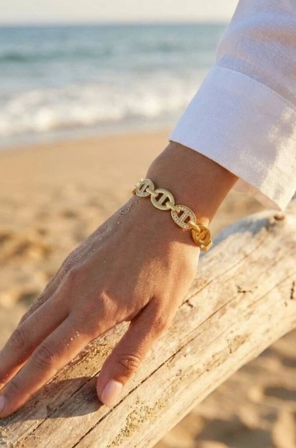 ✨️ Bracelet jonc maille marine ✨️