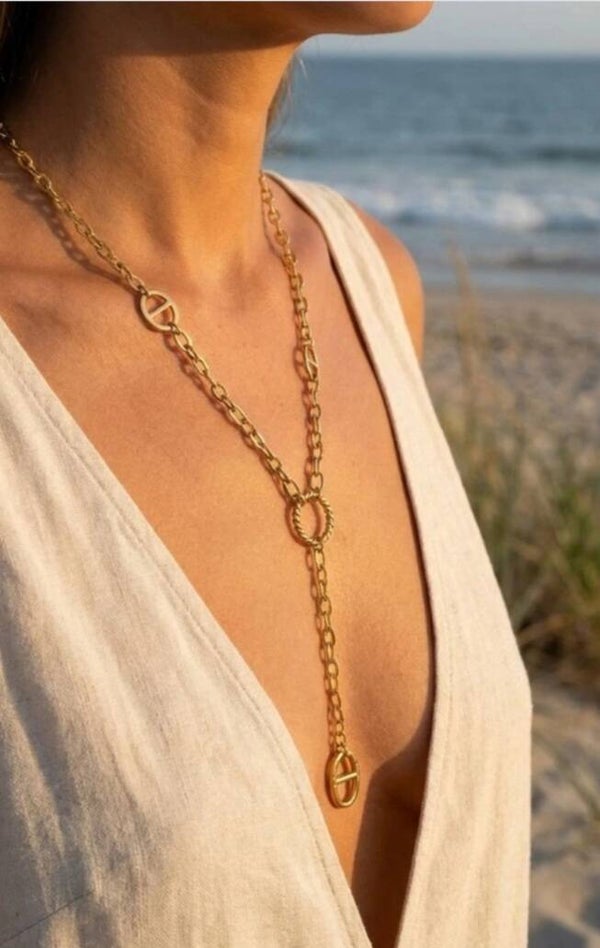 ✨️ Sautoir Y maille marine ✨️